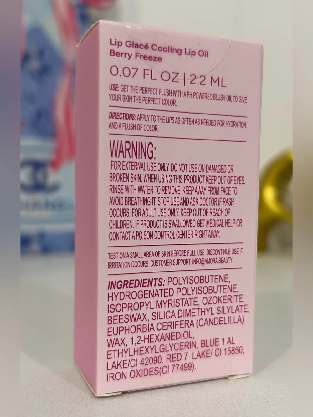 Surface Lip Glacé Cooling Lip Oil in Pink Berry Freeze
